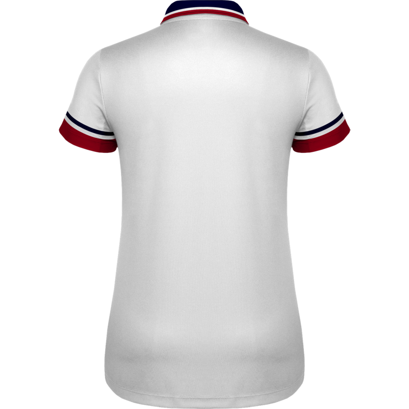 Solid White Contrast Collar & Rib Polo Shirt