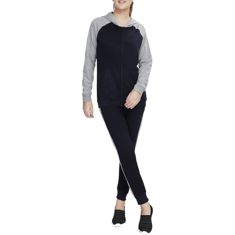 Navy & Grey Tracksuit Women